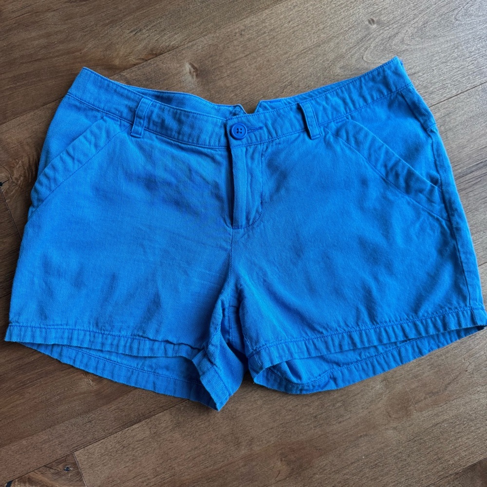 Columbia Women’s Blue Cotton Shorts Size 8 Casual Outdoor Hiking Pockets